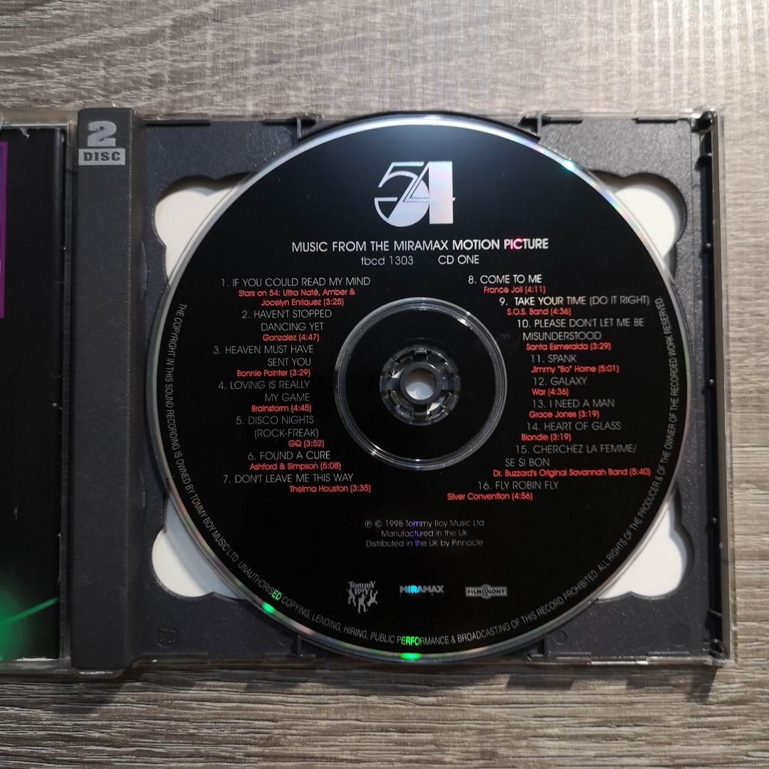 Studio 54 - Original Soundtrack CD (Category: CDs & DVDs) located in Quezon City. Submitted by pinkskies_media (Listing ID 1218543808, Image 3). Description: OST album Imported from UK Tested and 100% working IMPORTANT: Manage your expectations since this is a pre-loved item Inlay NOT in mint condition May gasgas ang CD May basag at luma na ang case Please see pic for the condition.