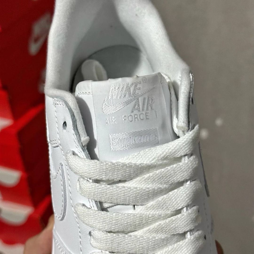 nike air force 1 logo white