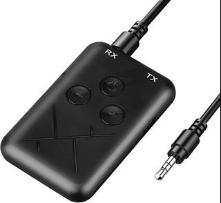 T9118 RX‑TX‑10 2 In 1 Car Audio Bluetooth 4.2 Adapter 3.5MM A2DP Stereo Wireless Transmitter Receiver Dual Stream Multipoint Small Size Lightweight Plug and Play