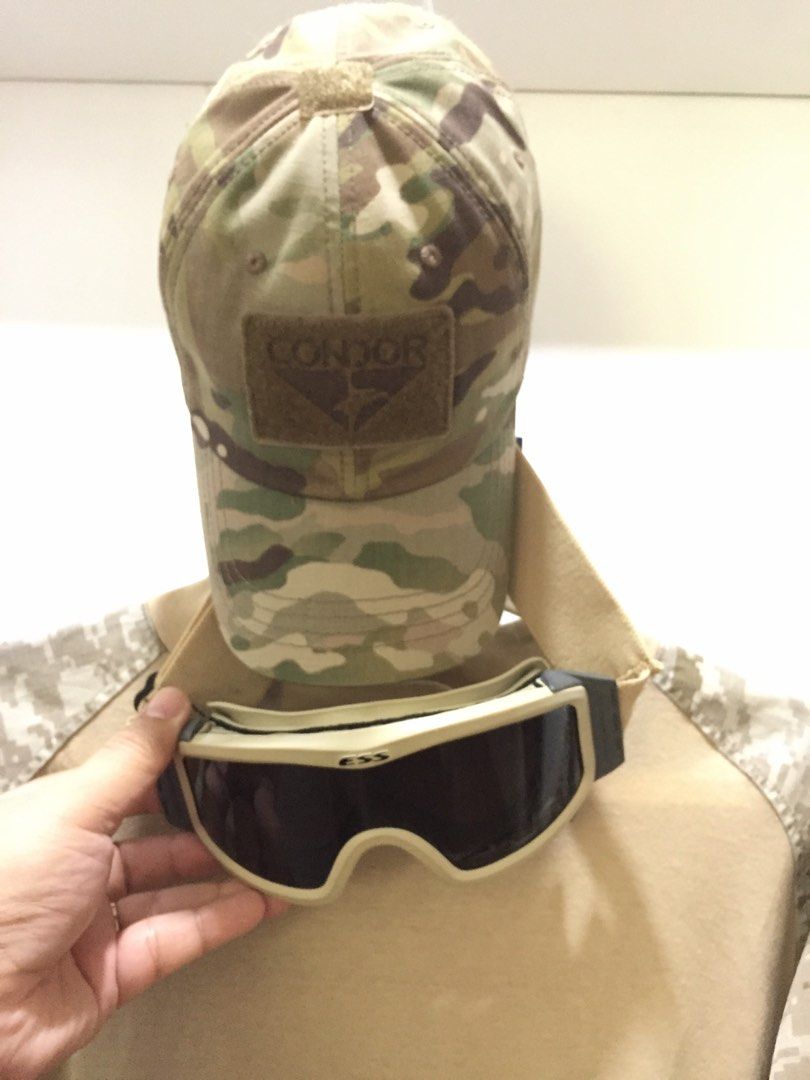 TACTICAL DESERT COMBAT SHIRT ROTHCO AUTHENTIC USGI ESS STRIKER GOGGLES CONDOR OPERATOR MULTICAM
