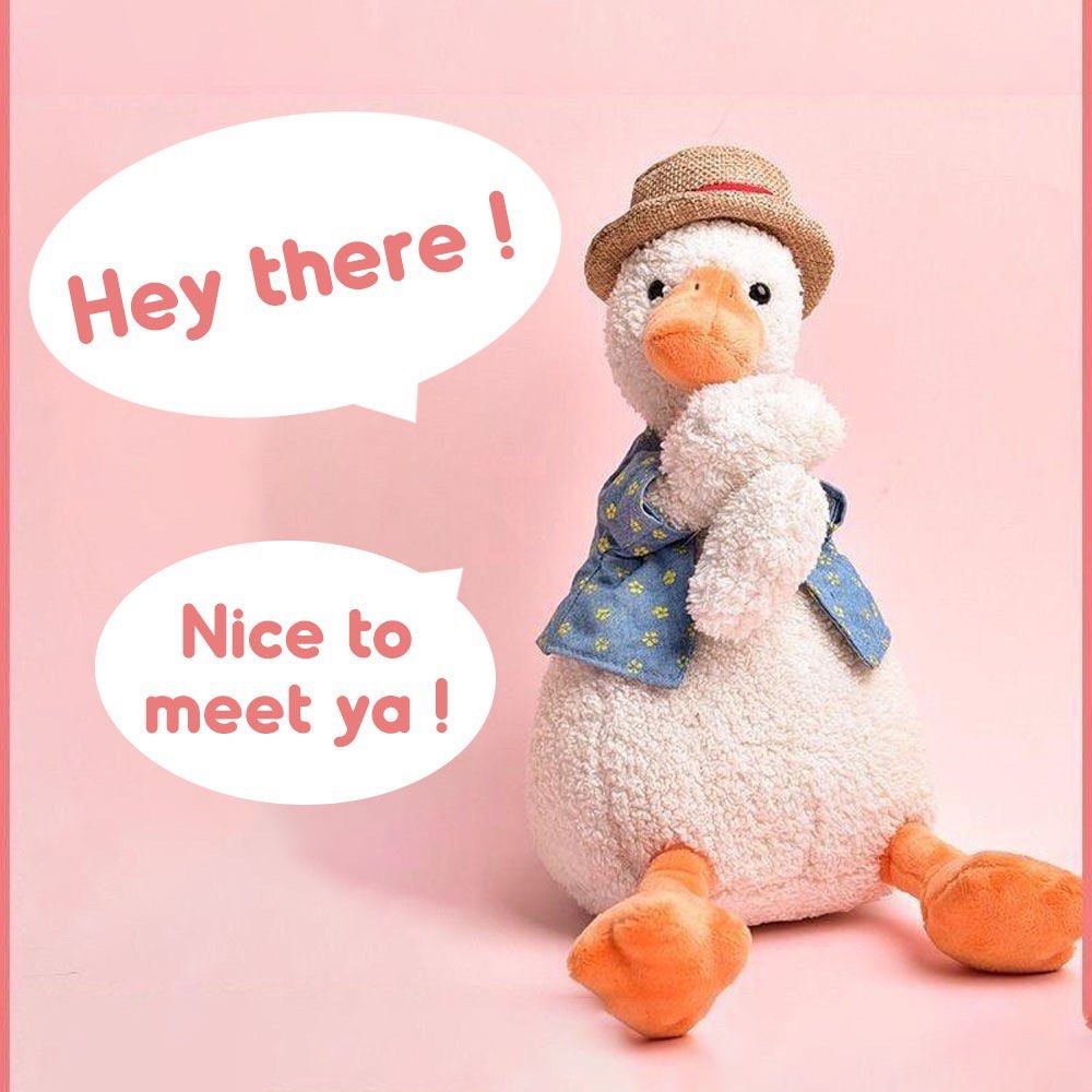 TikTokHOT ITEMTalkingDancing Reread Recording Duck Baby Stuffed Toy Gift  Cute Funny Doll Music Fun Birthday Hadiah, Hobbies & Toys, Toys & Games on  Carousell
