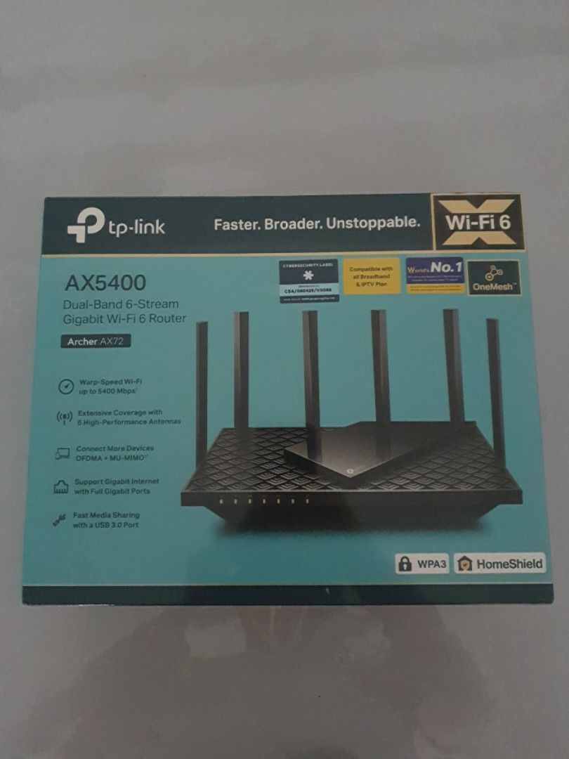 TP-Link Archer AX72 AX5400, Computers & Tech, Parts & Accessories ...