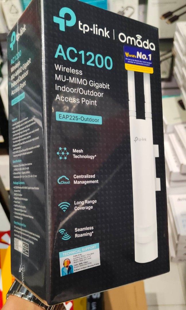 TP-Link EAP225 Outdoor AC1200 Wireless MU-MIMO Gigabit Access Point (Category: Networking) located in Makati City. Submitted by techubstoreandaccessories (Listing ID 1218381250, Image 2). Description: TP-Link EAP225 Outdoor AC1200 Wireless MU-MIMO Gigabit Access Point On Hand! Ready to Ship! DIRECT SUPPLIER❗❗❗BRANDNEW ITEMS❗❗❗ WITH 7DAYS REPLACEMENT FOR FACTORY DEFECTS AND 1YR WARRANTY ❗️2YRS WARRANTY FOR TRANSCEND DASHCAM & BODYCAM ❗️ 🔹️EDIFIER