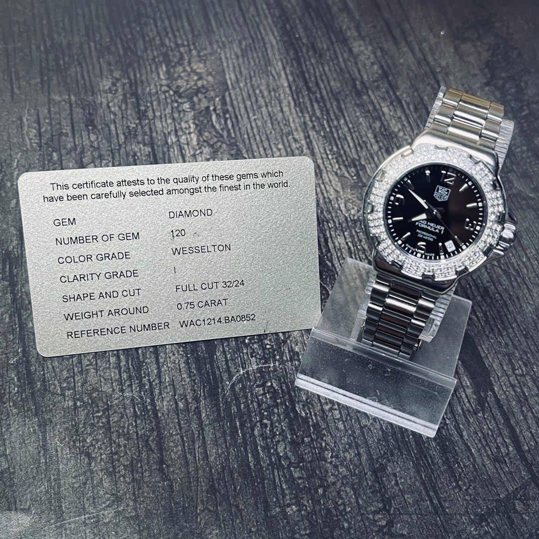 TP TAG HEUER Formula 1 With Diamonds 0.75 Carats WAC1214 0 35mm