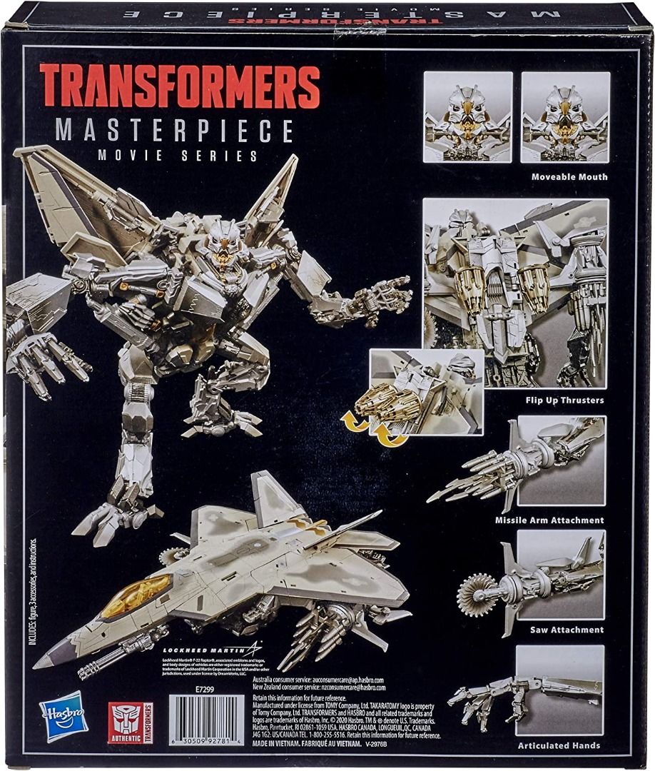 Transformers Movie Masterpiece Series Starscream Collector Figure