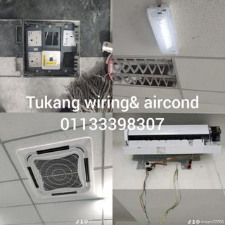 Tukang wiring, aircond area bandar country homes Rawang 01133398307