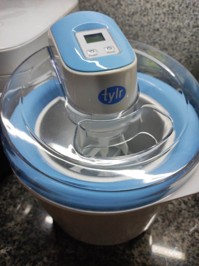 TYLR Ice Cream Maker (Category: Cookware & Accessories) located in Quezon City. Submitted by pauleenvenus (Listing ID 1218442118, Image 3). Description: Bought for Php 4,580 on June 2020 as seen on last screenshot. Selling 1 item for 1300 nalang. LAST PRICES NA PO ITO. No issues, tambak nalang dito since 2020 lightly used. Gumagana pa both. LOCATION: HOLY SPIRIT, QC.
