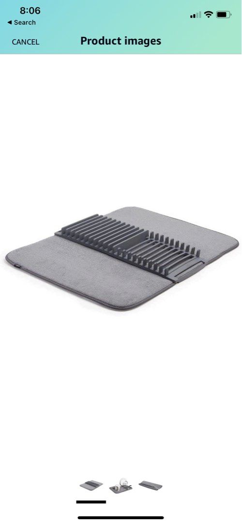 Umbra Urdu dish rack with micro fibre cloth, Furniture & Home Living