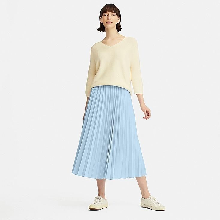 Blue pleated sale skirt 60