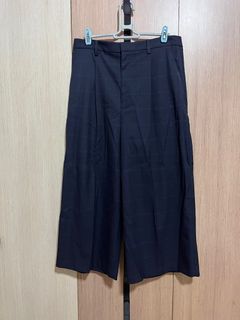 Uniqlo Wide Leg Grid Trousers