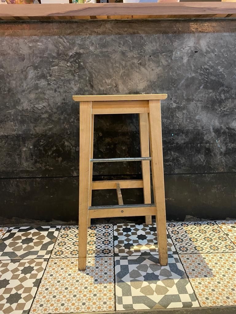 USED WOODEN BAR STOOL, Furniture & Home Living, Furniture, Chairs on