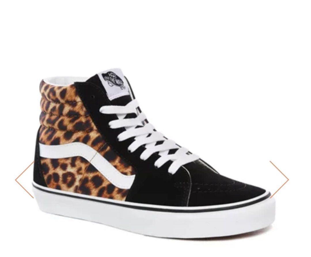 Vans sk8 hi top leopard clearance