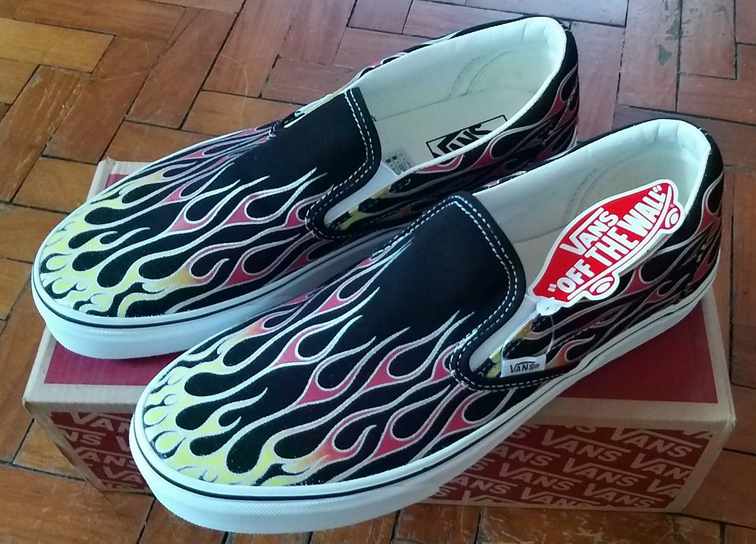 Vans classic flames clearance