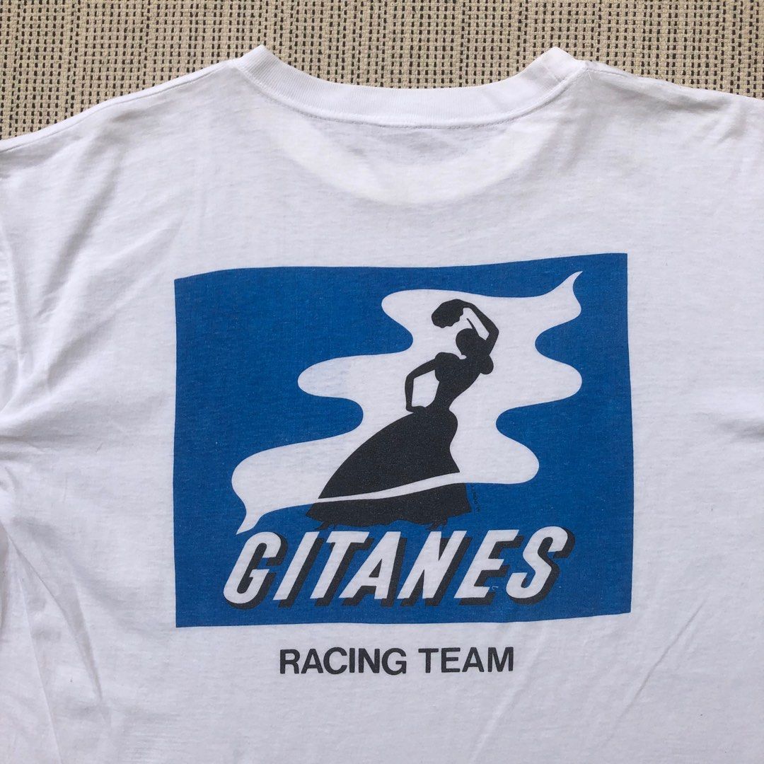 Vintage 1980s Gitanes Cigarettes Racing Team Tee, Men's Fashion, Tops ...