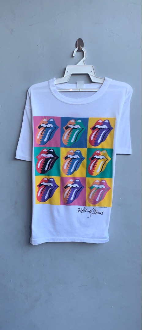 Vintage 1989 The Rolling Stones White T Shirt Unisex Sport Team