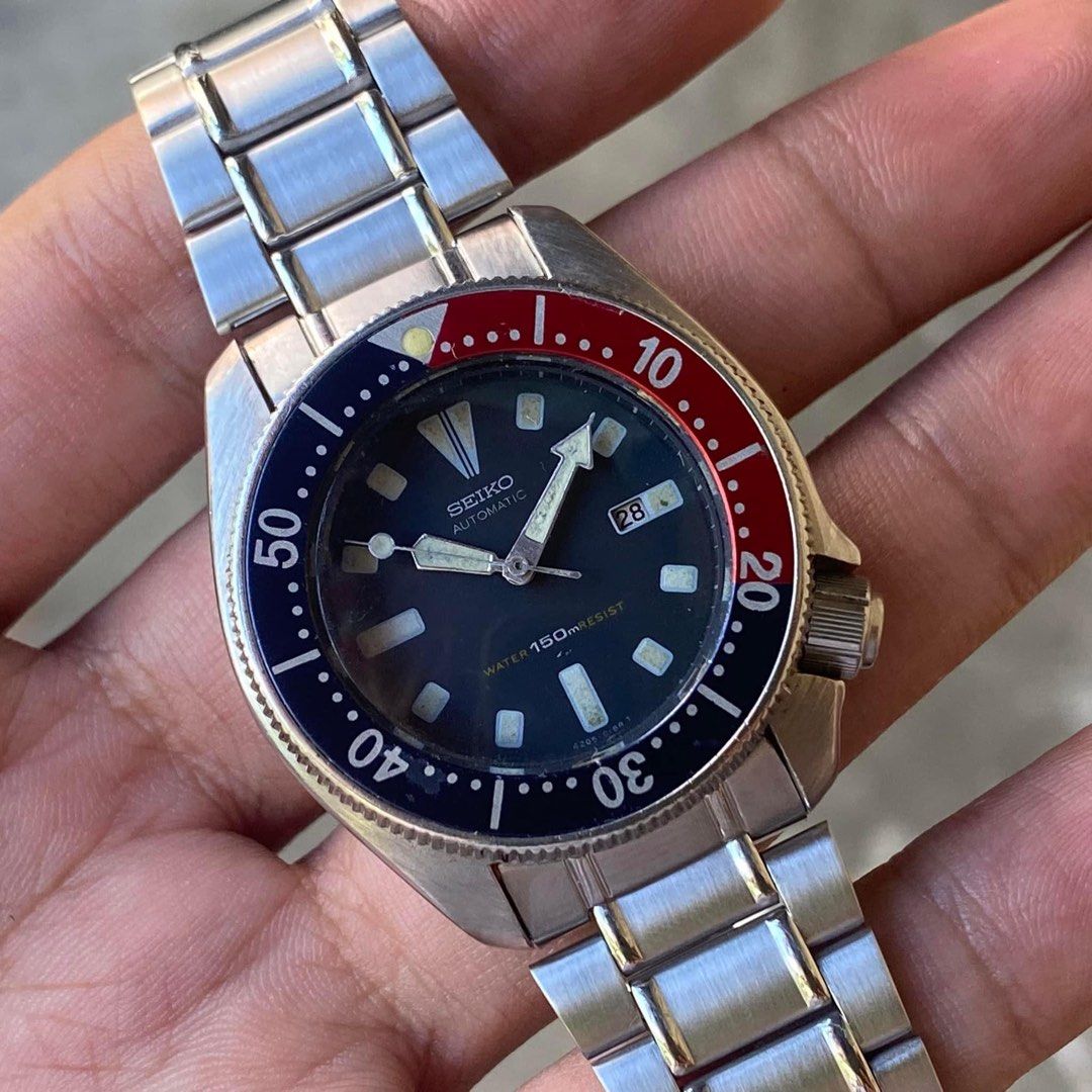 Vintage Seiko 4205-014B Pepsi Diver's 150 Meters (Resist) Ladies  Wristwatch, Men's Fashion, Watches & Accessories, Watches on Carousell