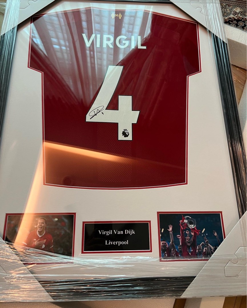 Virgil van dijk signed shirt sales