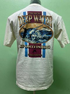 Vtg crazy shirt fishing ts -bbt1