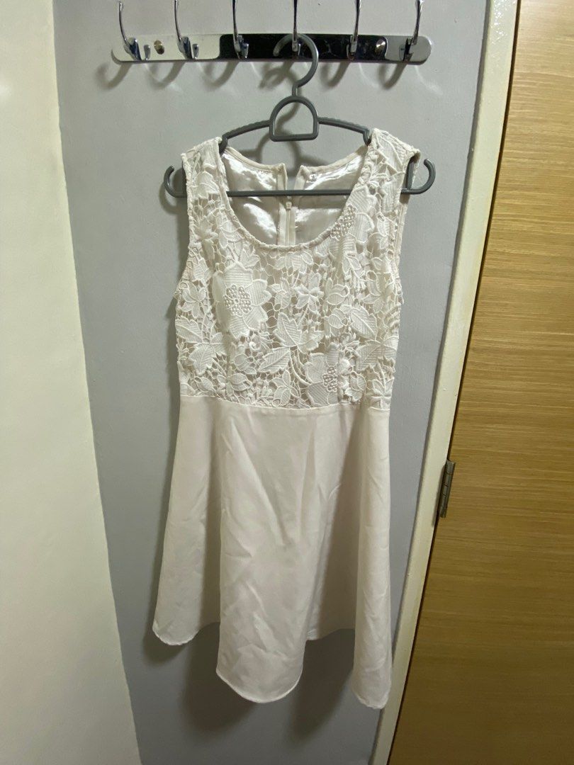 White hot sale girly dress
