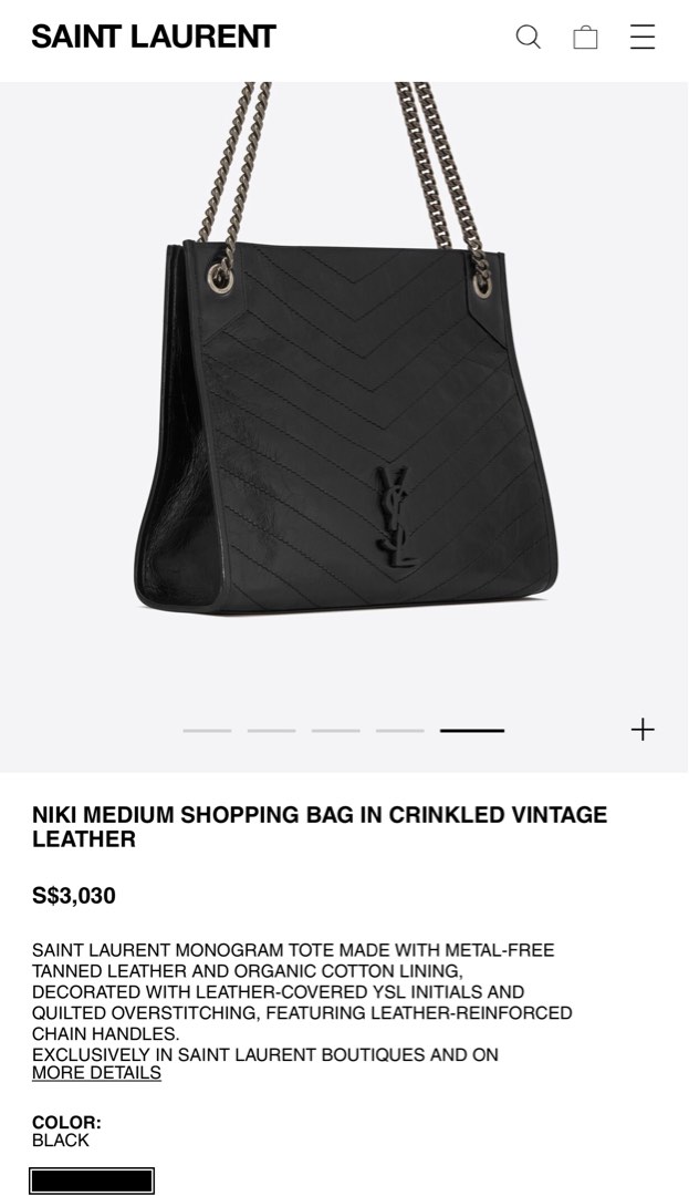 YSL Niki Tote, Luxury, Bags & Wallets on Carousell