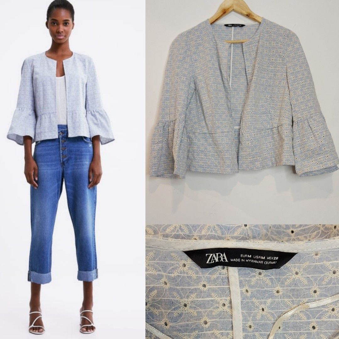 Zara bell top sleeve jacket