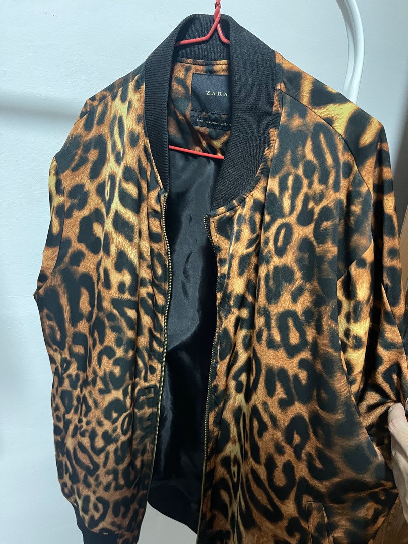 Leopard print jacket zara store