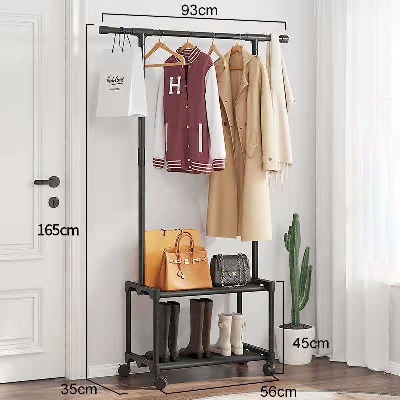 3 In 1 Simple Coat Integrated Combination Garment Roller Clothes Rack