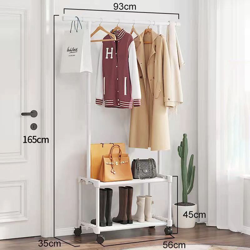 3 In 1 Simple Coat Integrated Combination Garment Roller Clothes Rack