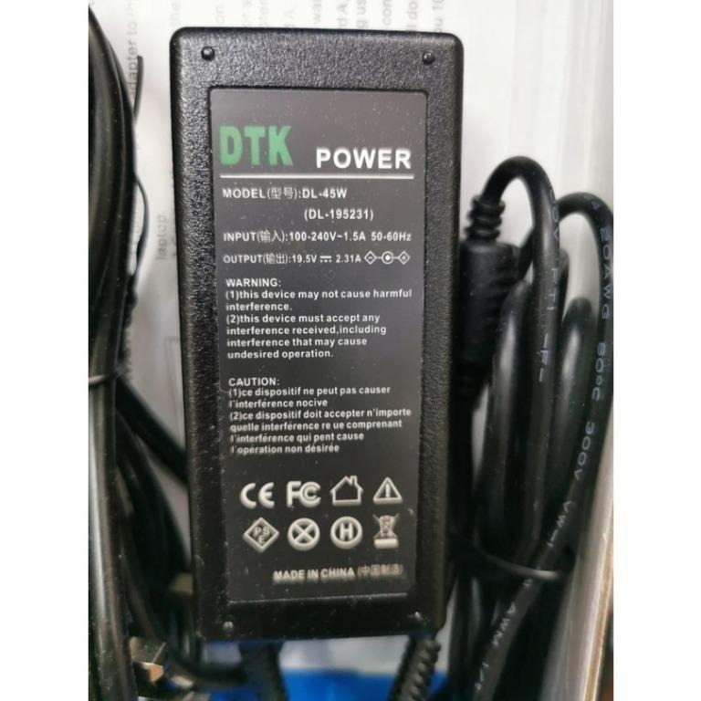 712] DTK   45W IP 100-240V  50-60 Hz ( IN STOCK ), Computers  & Tech, Parts & Accessories, Chargers on Carousell