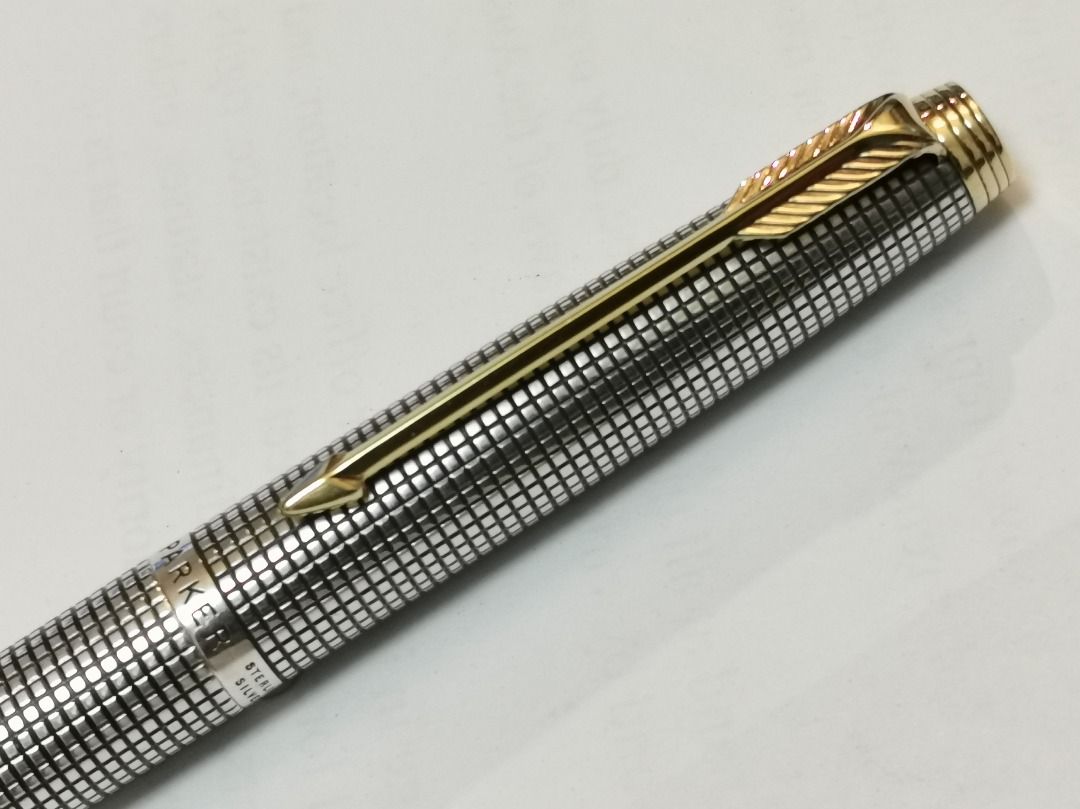 派克75 第一代平頂銀格墨水筆~ Parker 75 Flat Top Ciselé Sterling