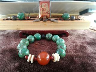 老松蜜绿松法螺手串(#23吃土季)