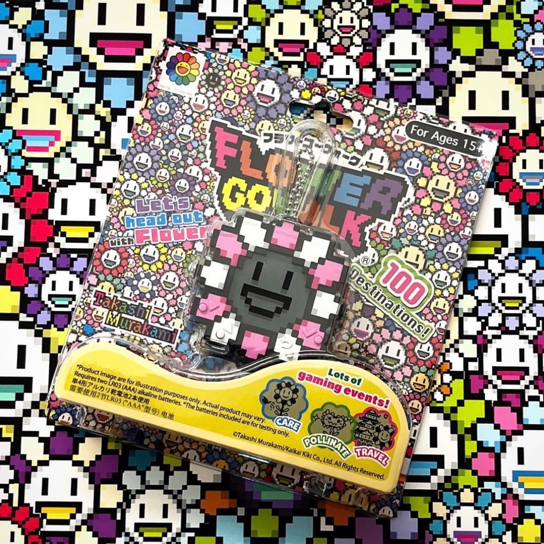 10個FLOWER GO WALK 村上隆 ゲーム機 Pink&White