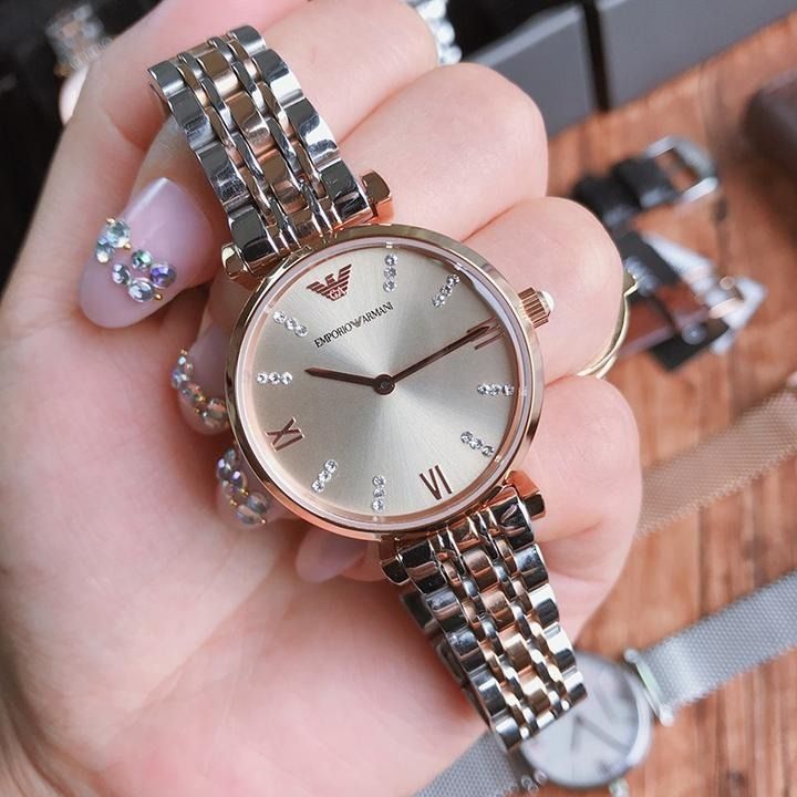 ❤️ EASTER SALE ? AR1840 Emporio Armani Ladies Gianni T-Bar Steel and Rose  Gold Watch, Women's Fashion, Watches & Accessories, Watches on Carousell