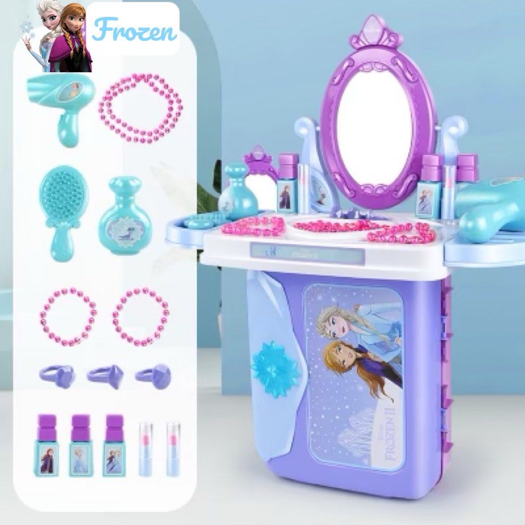 ❄️ Ready Stock ❄️ Frozen Make Up Toy Table with accessories, Kids