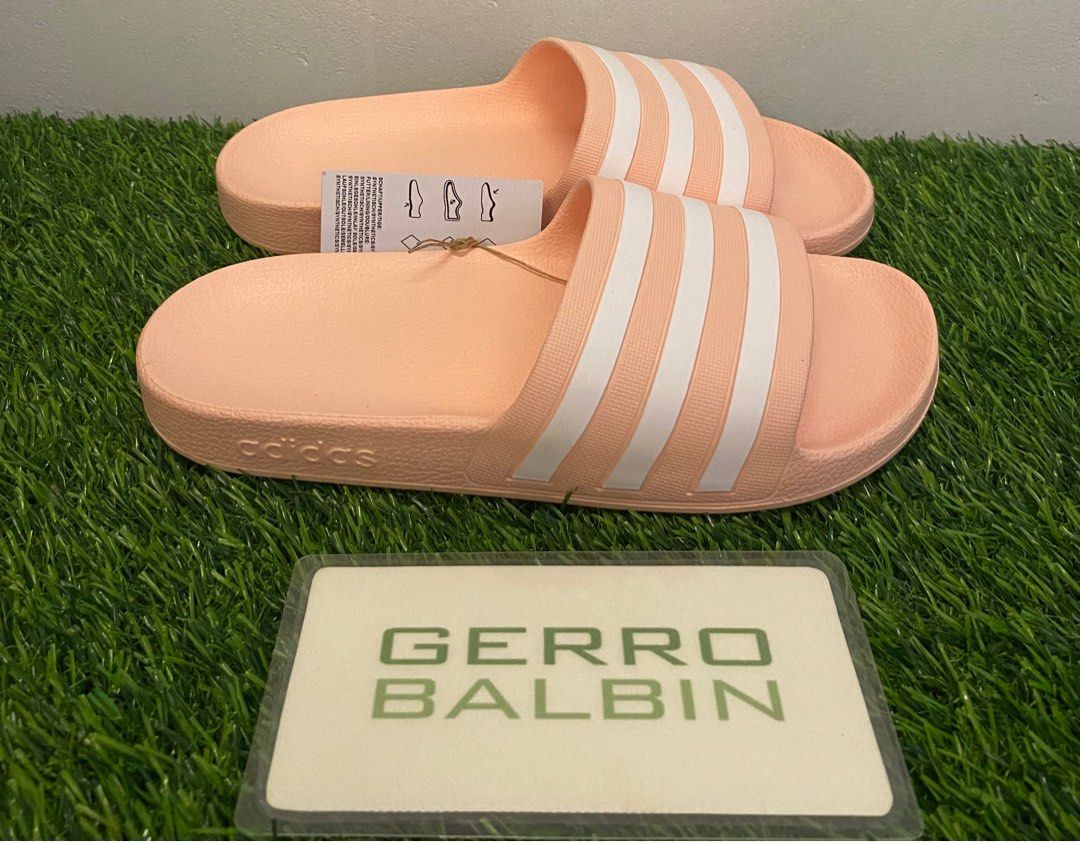 ADIDAS ADILETTE AQUA PEACH W6US 7US Women s Fashion Footwear