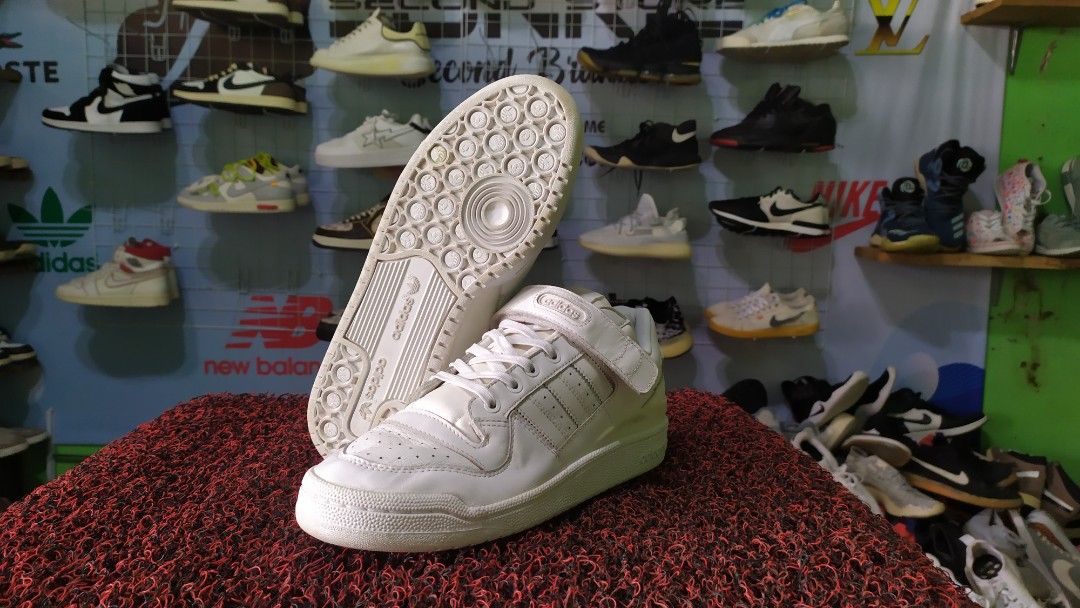 Adidas Forum Lo Refined Full White Fesyen Pria Sepatu Sneakers di Carousell