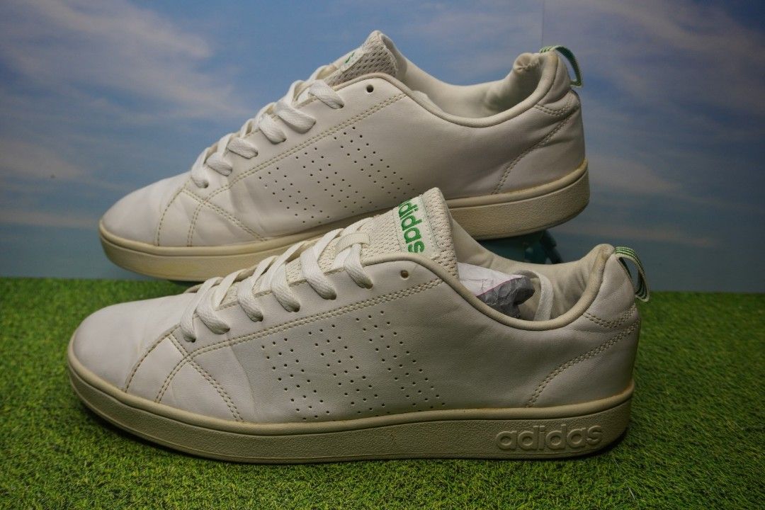 Adidas neo advantage clean white list green online