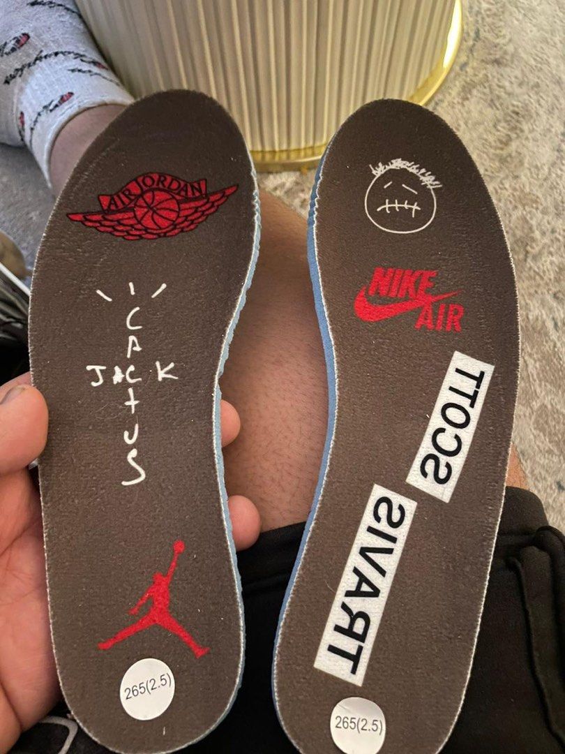 Travis scott jordan 1 insole outlet