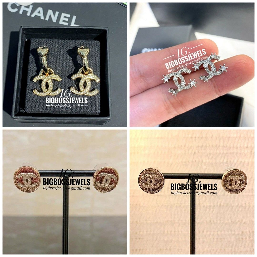Assorted Chanel Earrings Collection 2023 Women s Fashion Jewelry Organisers Earrings on Carousell