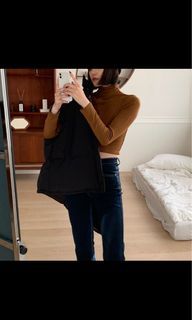 Attention 小高領磨毛短T