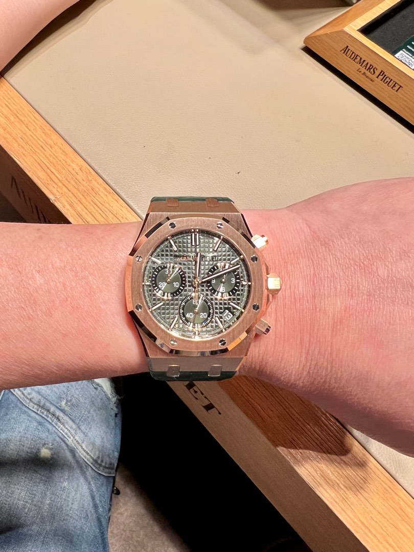 ap gold green dial