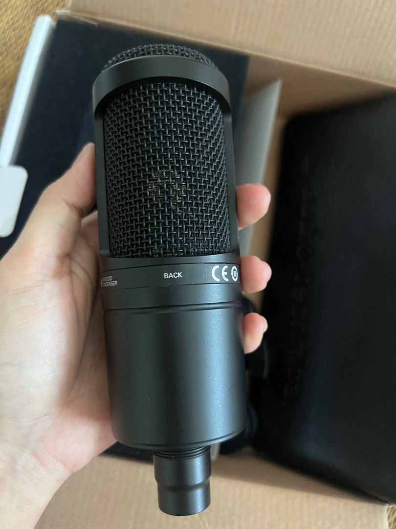 Audio Technica AT2020 XLR Condenser Microphone, Audio, Microphones on ...