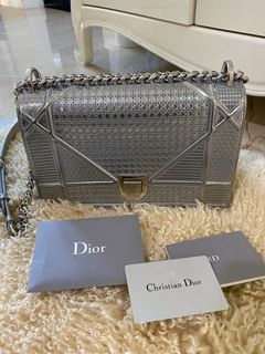 Dior Navy Python & Black Leather Diorama Flap Bag, myGemma, SG