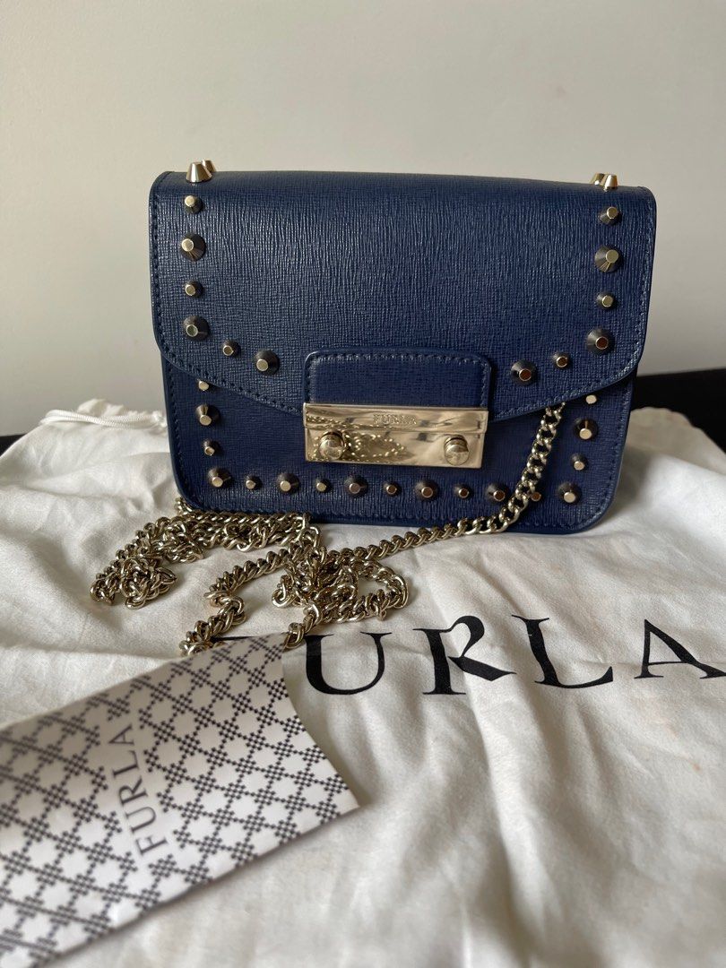Furla julia mini studded crossbody bag shop