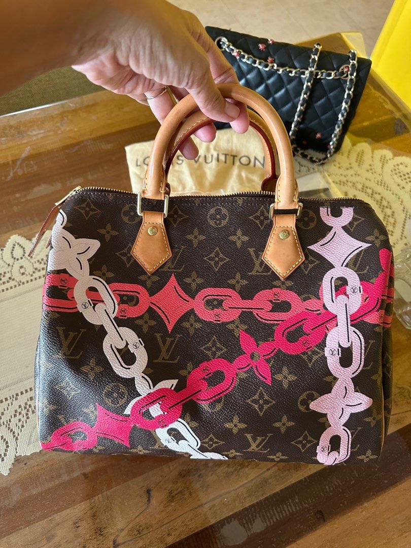 AUTHENTIC Limited Edition LV speedy 30 Bay Rose PINK, Luxury, Bags