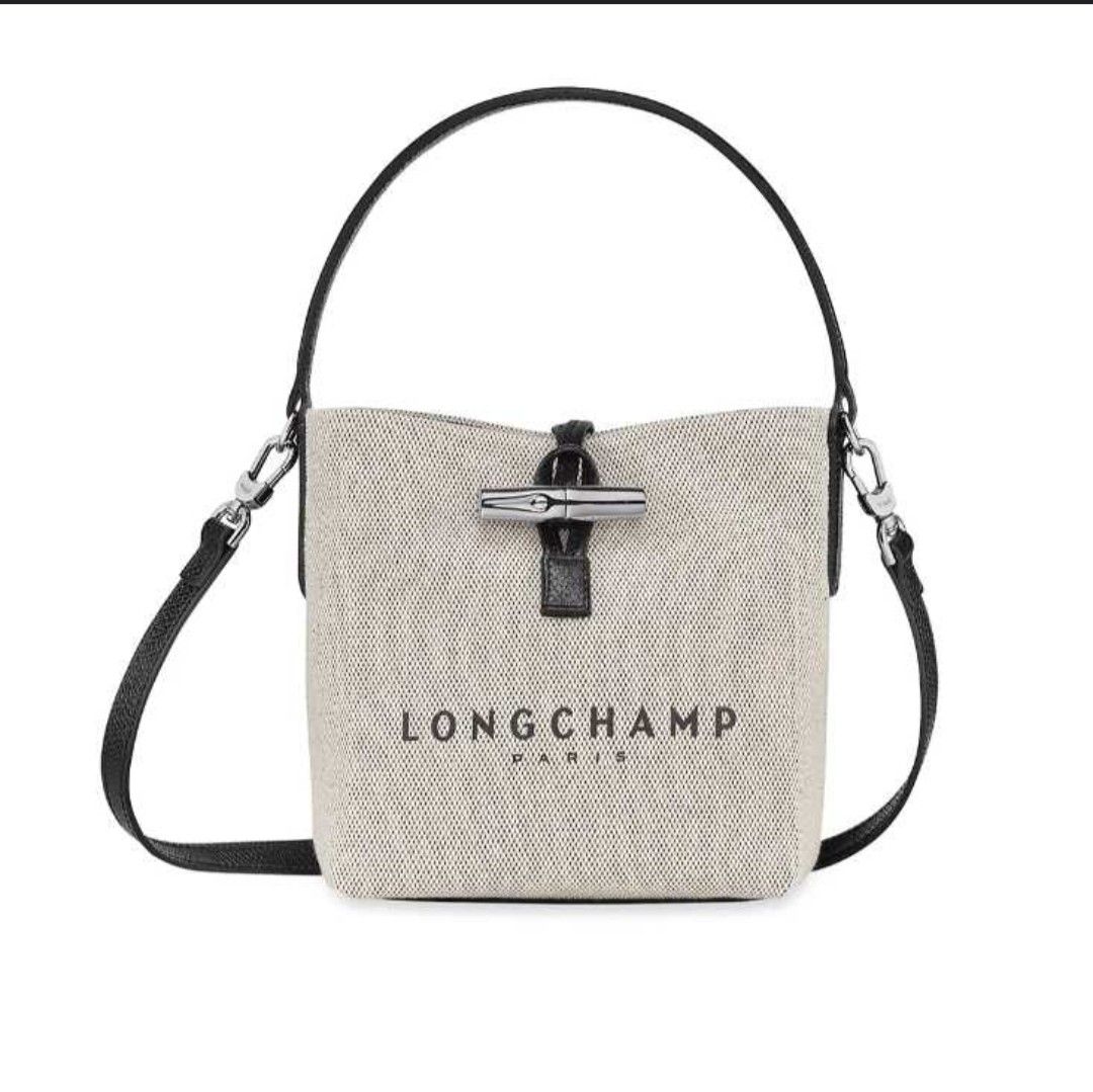 Longchamp, Bags, Longchamp Roseau Cloud Blue Medium Tote Crossbody Strap  Cowhide Leather Brandnew