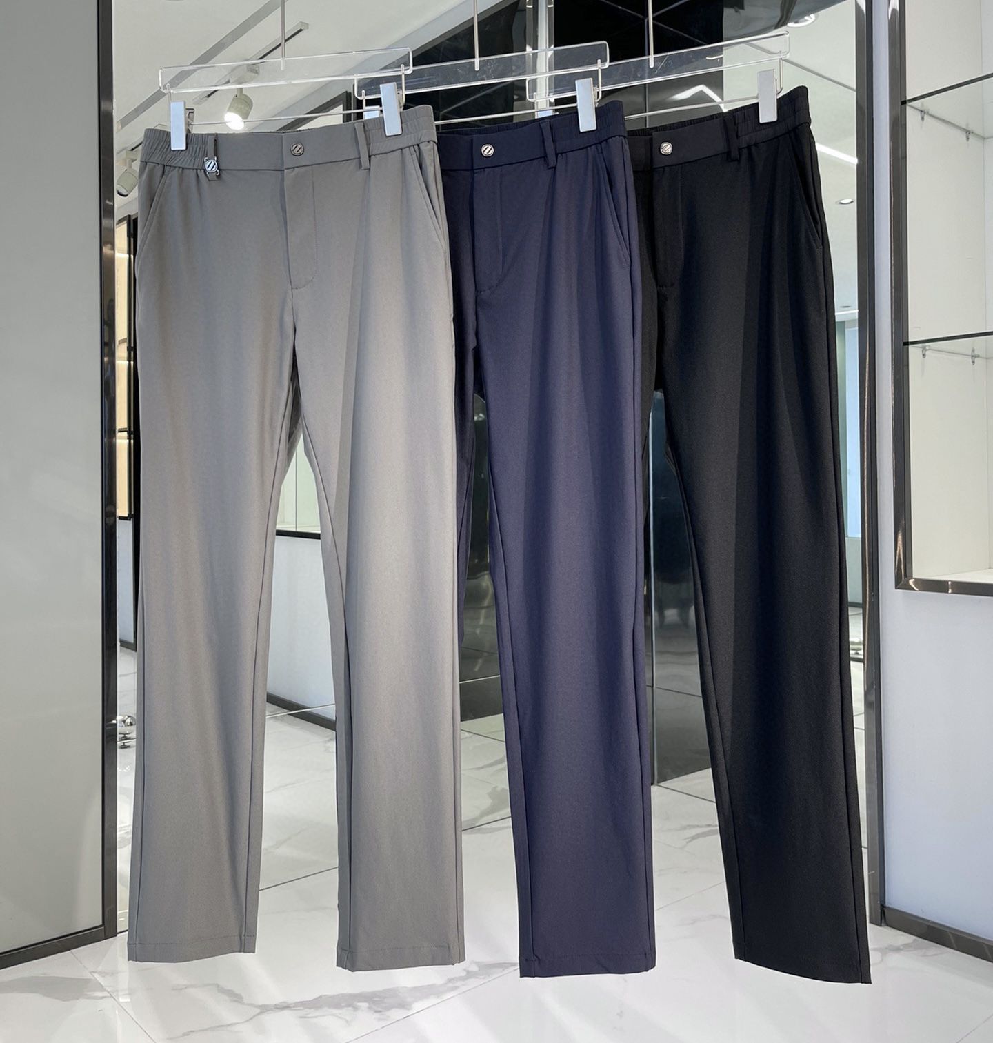 Authentic Zegna 2023ss new small straight business casual pants
