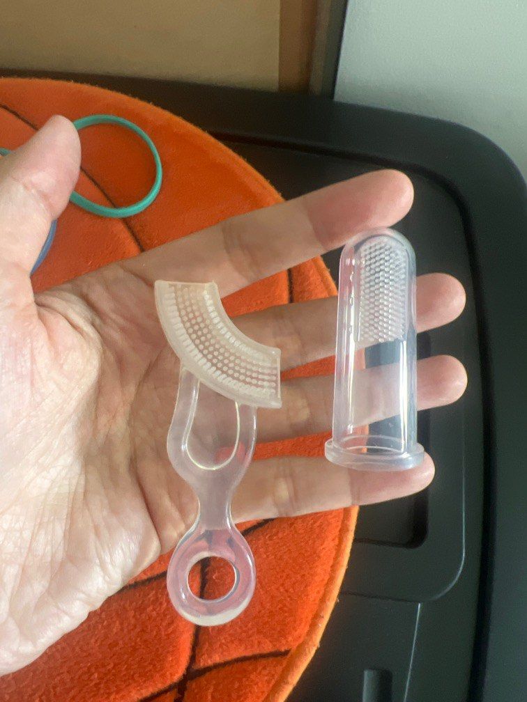 Baby toothbrush/gumbrush (Category: Soothers & Pacifiers) located in Manila. Submitted by cicada15 (Listing ID 1223630432, Image 1). Description: Take all.