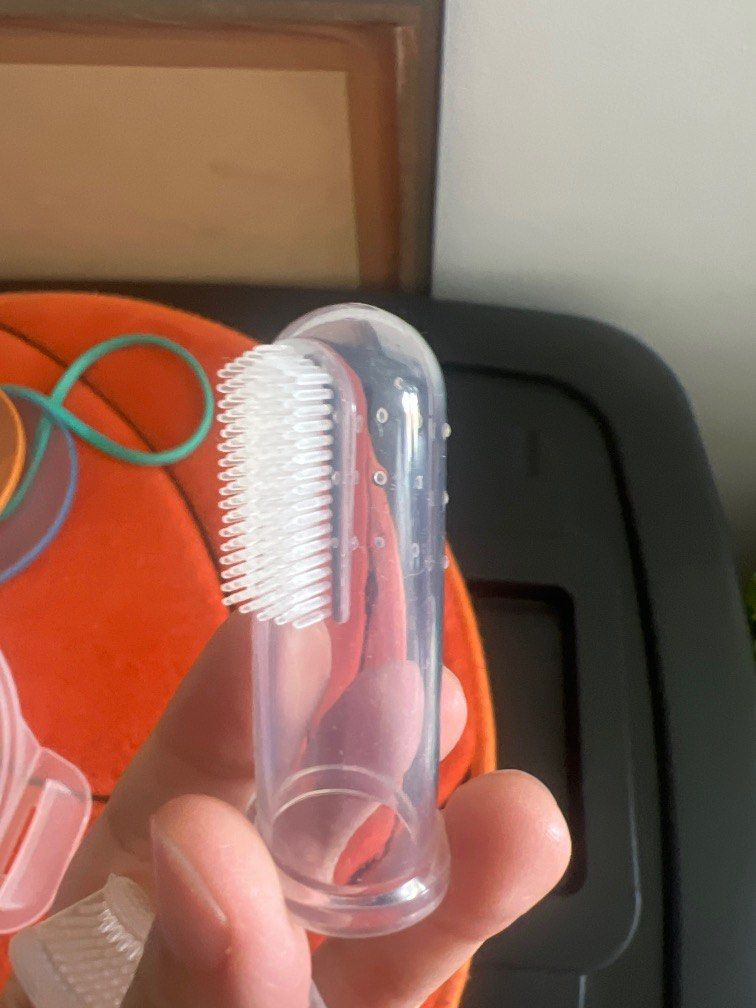 Baby toothbrush/gumbrush (Category: Soothers & Pacifiers) located in Manila. Submitted by cicada15 (Listing ID 1223630432, Image 2). Description: Take all.
