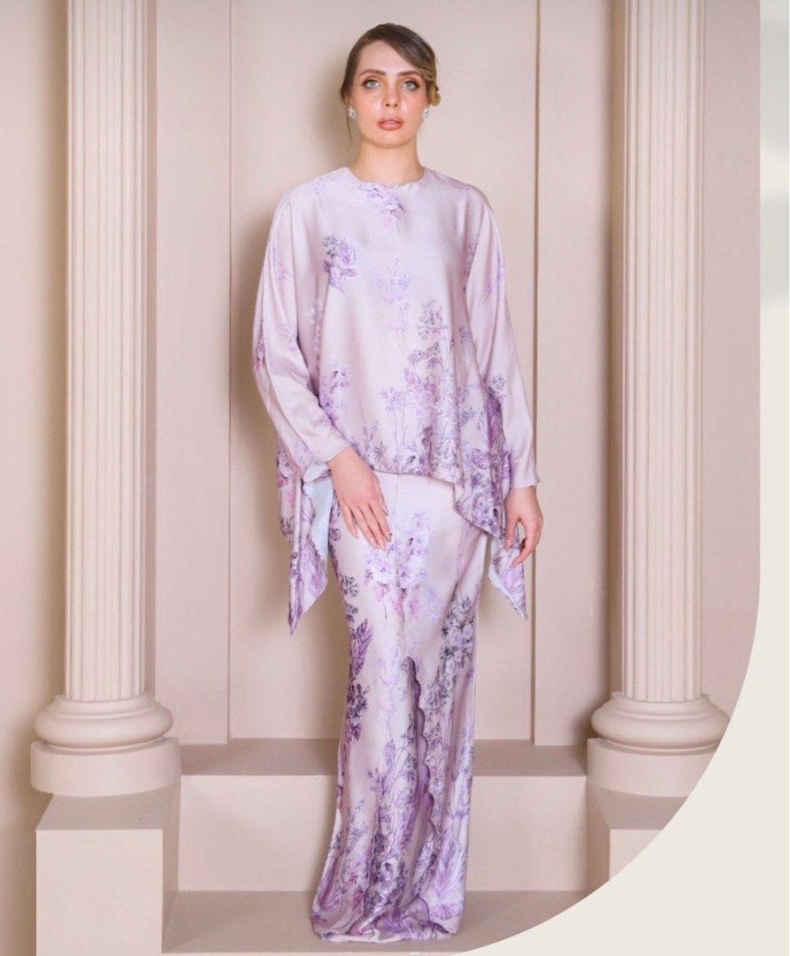 Baju kurung cheap purple lavender